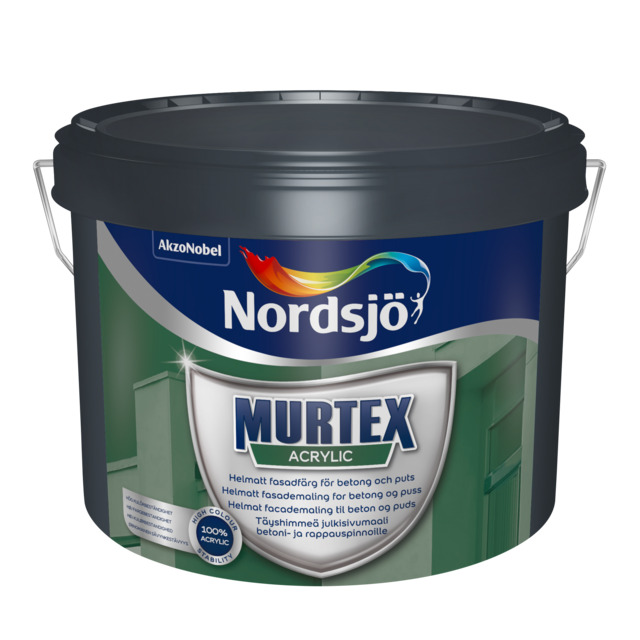 PUTSFASADFÄRG MURTEX ACRYLIC BW NORDSJÖ UTOMHUS 1L | Beijerbygg Byggmaterial